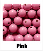 Holzperlen 16mm pink